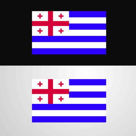 Ajaria Flag banner designのイラスト素材