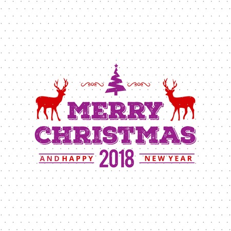Merry Christmas creative design with white background vectorのイラスト素材