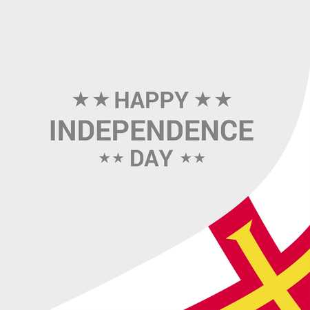 Guernsey independence day designのイラスト素材