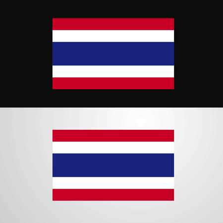 Thailand Flag banner designのイラスト素材