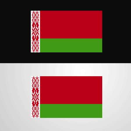 Belarus Flag banner designのイラスト素材