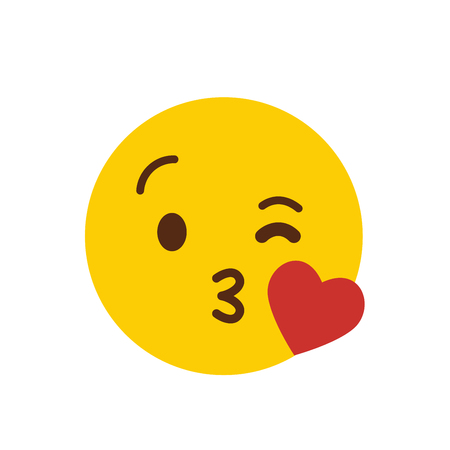 Love emoji icon design vectorのイラスト素材