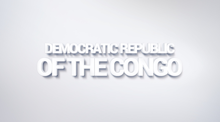 Democratic Republic of the Congo, text design. calligraphy. Typography poster. Usable as Wallpaper backgroundの写真素材
