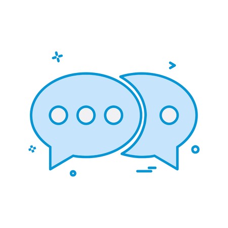 Chat icon design vectorのイラスト素材