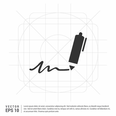 Writing pen iconのイラスト素材