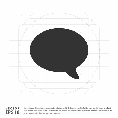 Speech bubble iconのイラスト素材