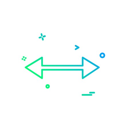 Two way icon design vectorのイラスト素材