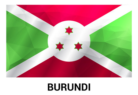 Burundi flag design vectorのイラスト素材