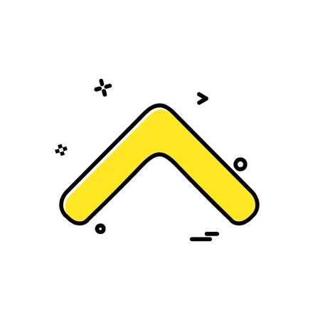 Up arrow icon design vectorのイラスト素材