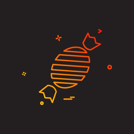 Toffee icon design vectorのイラスト素材