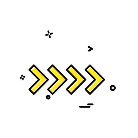 Right arrow icon design vectorのイラスト素材