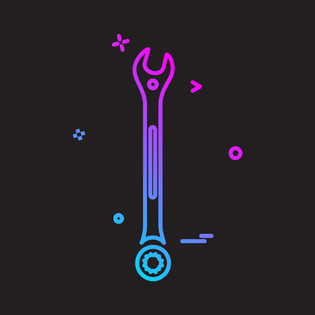 Labour tools icon design vectorのイラスト素材