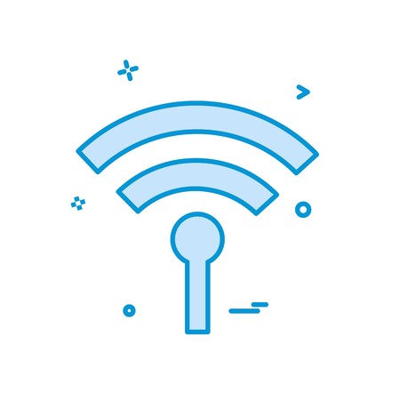 Wifi icon design vectorのイラスト素材