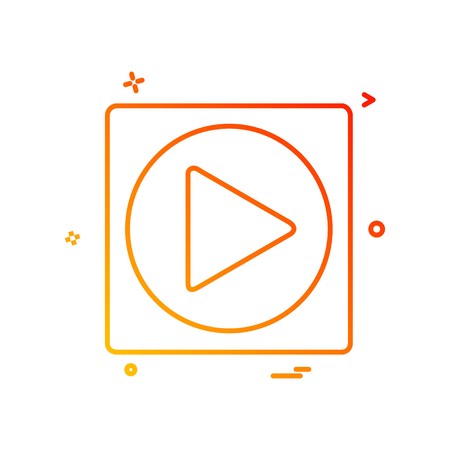 Movie icon design vectorのイラスト素材