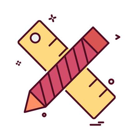 Pencil icon design vectorのイラスト素材