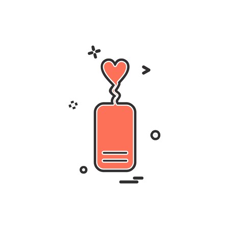 Love icon design vectorのイラスト素材
