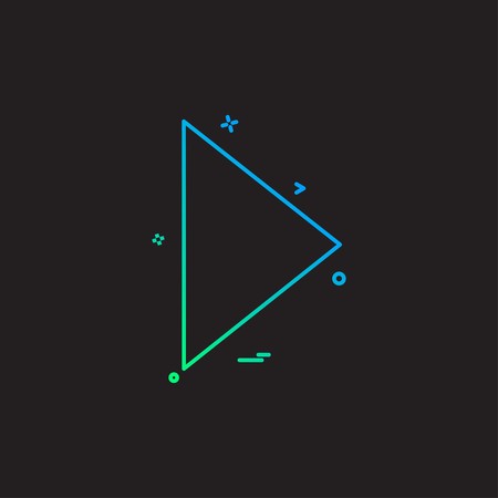 Play icon design vectorのイラスト素材