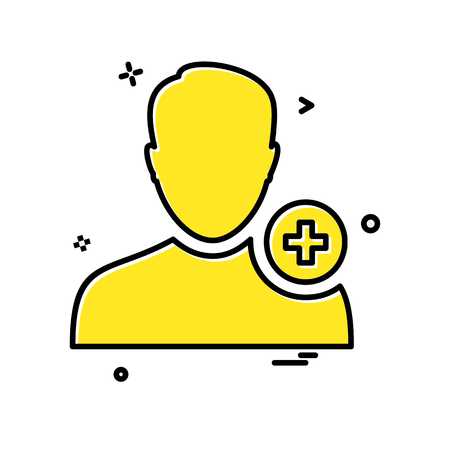 Avatar male icon design vectorのイラスト素材