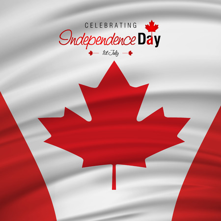 Canada Independence day design card vectorのイラスト素材
