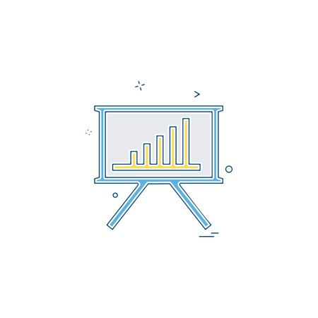 Graph icon design vctorのイラスト素材