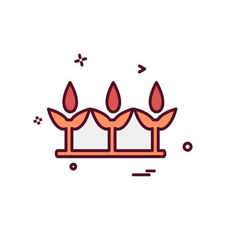 Flowers icon design vectorのイラスト素材