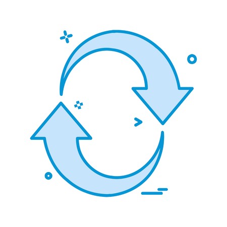 Arrows icon design vectorのイラスト素材