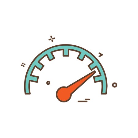 Meter icon design vectorのイラスト素材