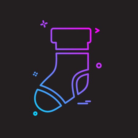 Socks icon design vectorのイラスト素材