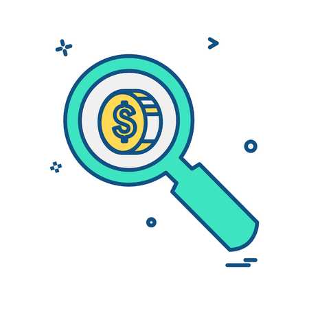 Search icon design vectorのイラスト素材