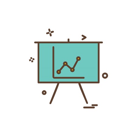 Graph icon design vectorのイラスト素材