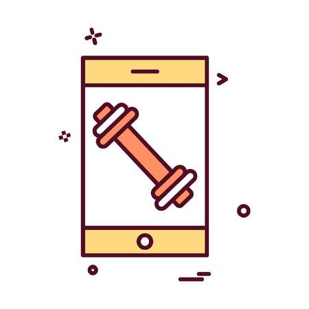 Gym icon design vectorのイラスト素材