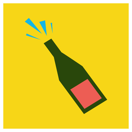 Happy New Year icons with unique styleのイラスト素材