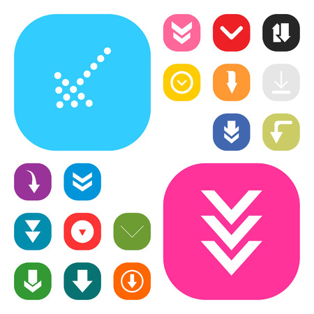 User Interface buttons design set vectorのイラスト素材