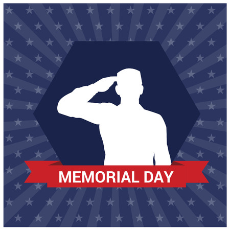 Memorial day design and typography vectorのイラスト素材
