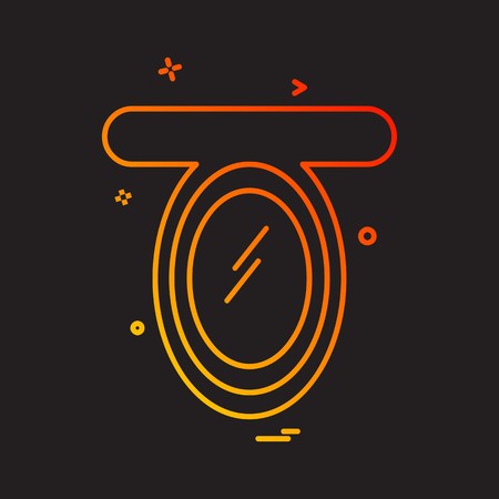 Mirror icon design vectorのイラスト素材