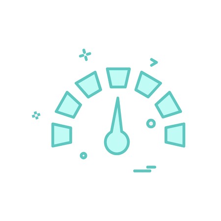 Meter icon design vectorのイラスト素材