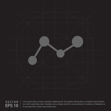 Business graph iconのイラスト素材