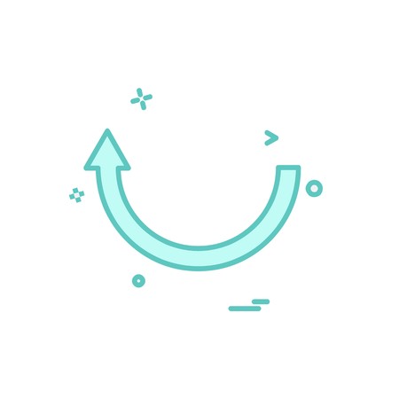 Reset icon design vectorのイラスト素材