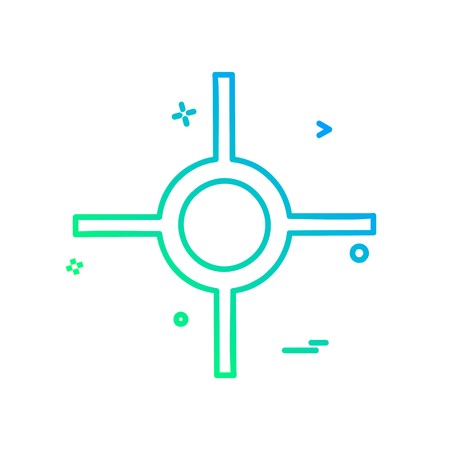 Target icon design vectorのイラスト素材