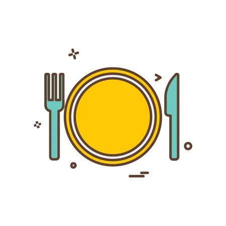 Food icon design vectorのイラスト素材