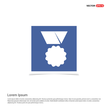 Medal Icon - Blue photo Frameのイラスト素材
