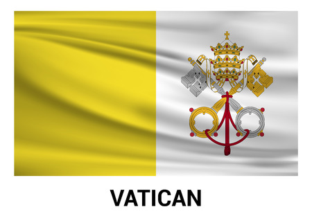 Vatican flag design vectorのイラスト素材