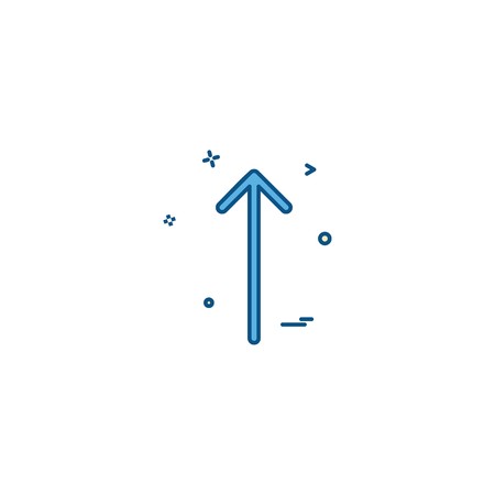 arrow sign up  icon vector desigeのイラスト素材