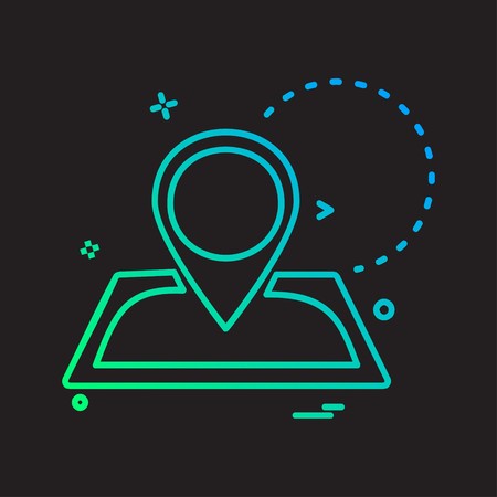 Navigation icon design vectorのイラスト素材