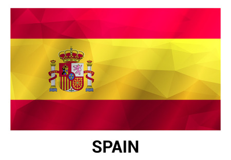 Spain Flags design vectorのイラスト素材
