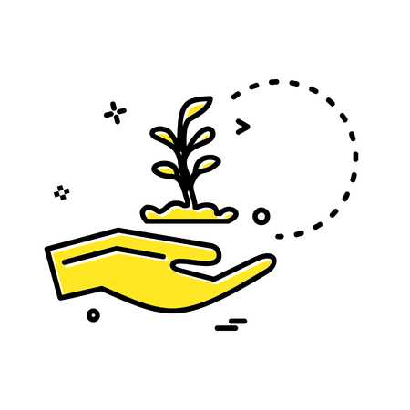 Safe hands icon design vectorのイラスト素材