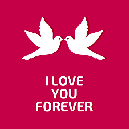 Valentine's day design typography and card with elegent design vectorのイラスト素材