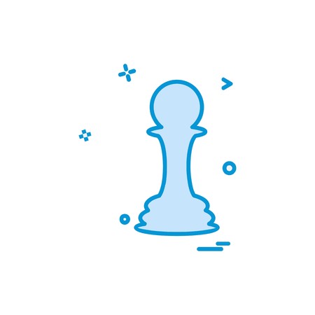 Chess icon design vectorのイラスト素材