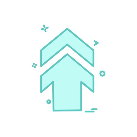Up arrow icon design vectorのイラスト素材