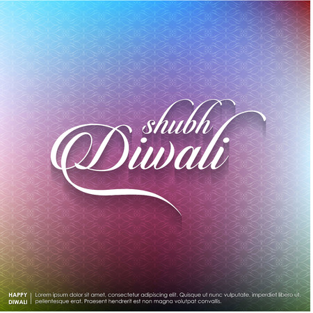 Subh Diwali typographic design with abstract backgroundのイラスト素材
